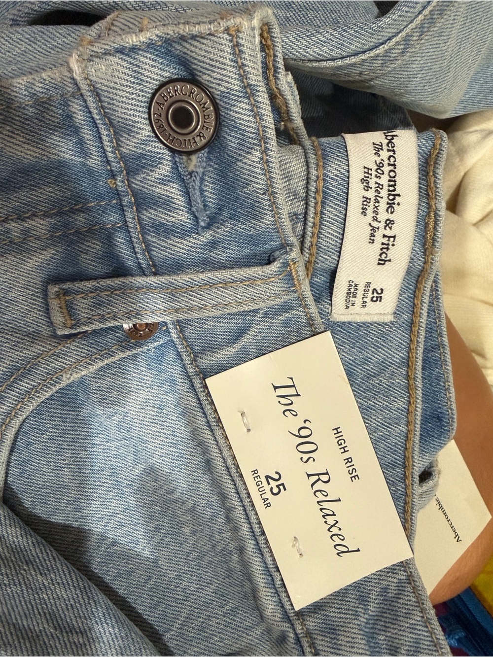 Abercrombie & Fitch Light Blue Straight Jeans - Picture 2 of 2